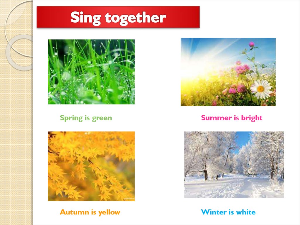 seasons and weather presentation