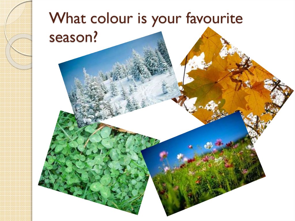 What colour is your favourite season?