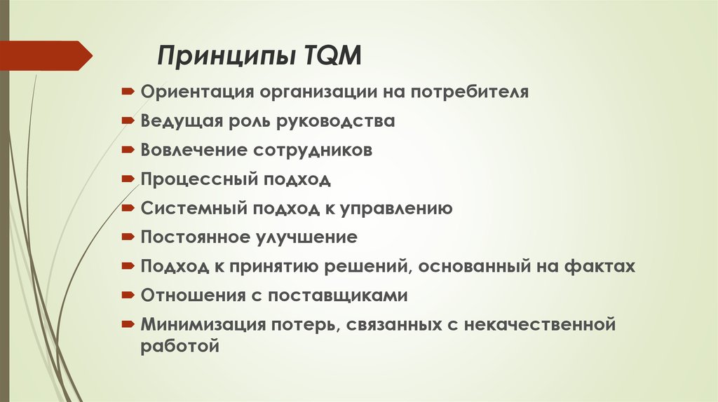 Принципы TQM