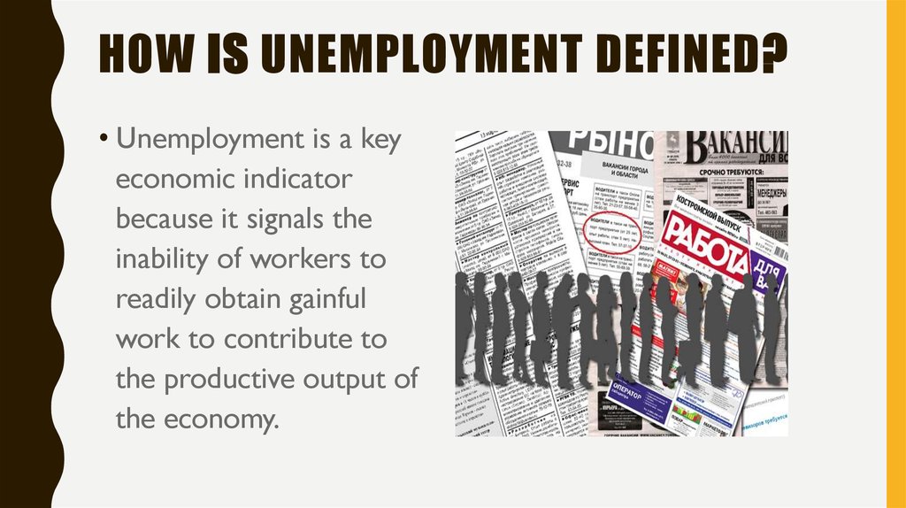 How is Unemployment Defined?