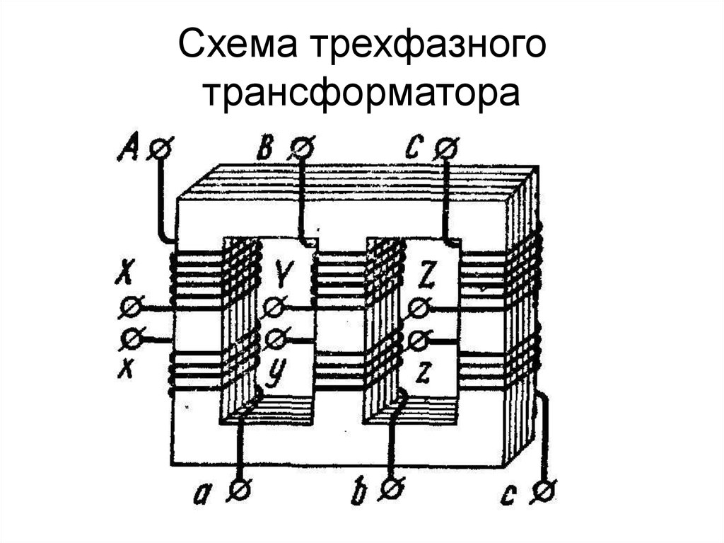 Реактивного трансформатора. 3 Фазный трансформатор схема подключения. Принципиальная схема трехфазного трансформатора. Трансформатор 3 фазный схема сердечник. Трансформатор 380/220 схема соединения обмоток.