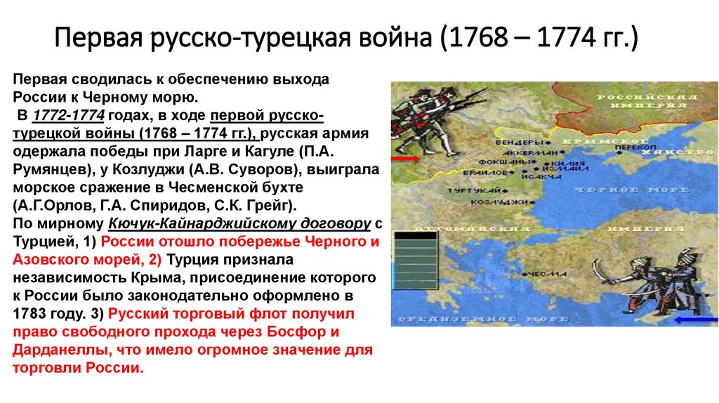 Каковы результаты войн с османской империей. 2. Русско-турецкие войны второй половины 18 века. Первая русско-турецкая война 1768-1774 карта мир. Войны с Турцией в 18 веке кратко. Результаты 2 русско турецкой войны.