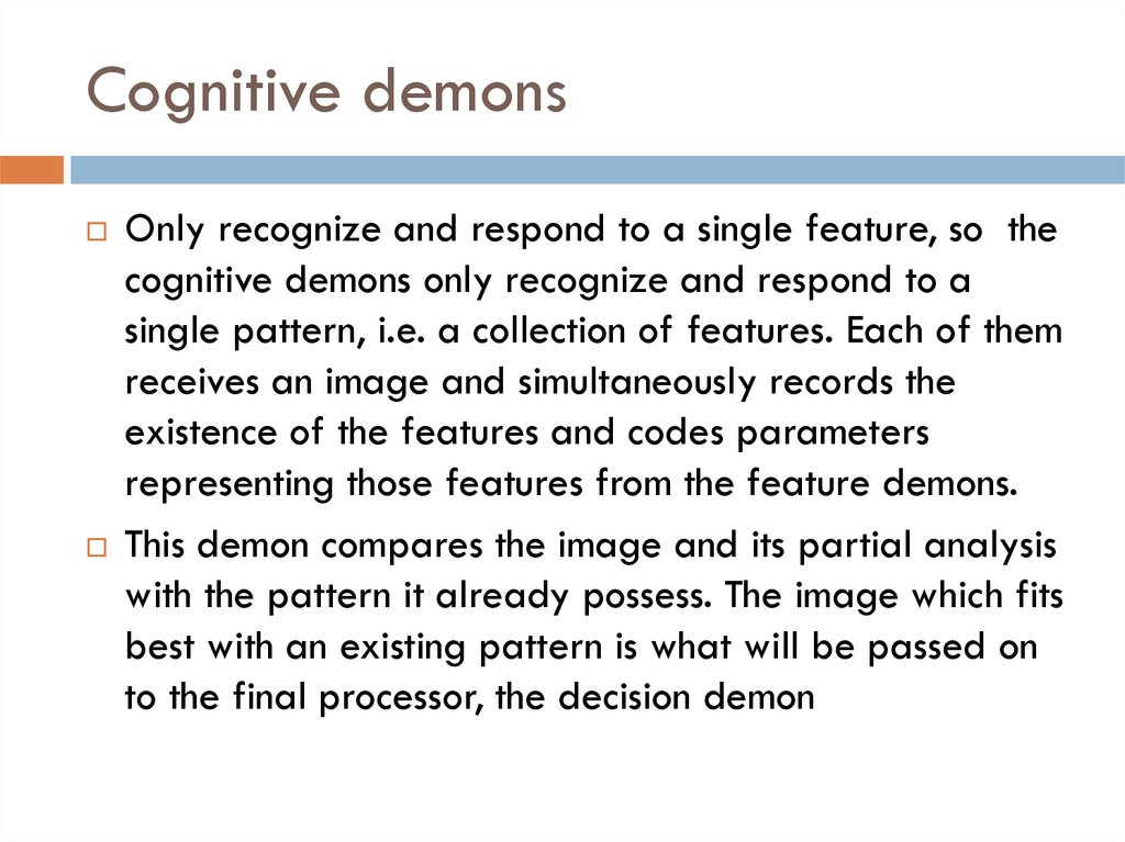 Cognitive demons