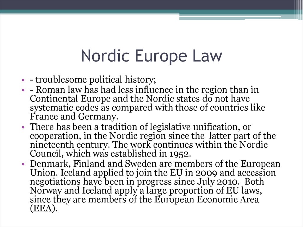 Nordic Europe Law