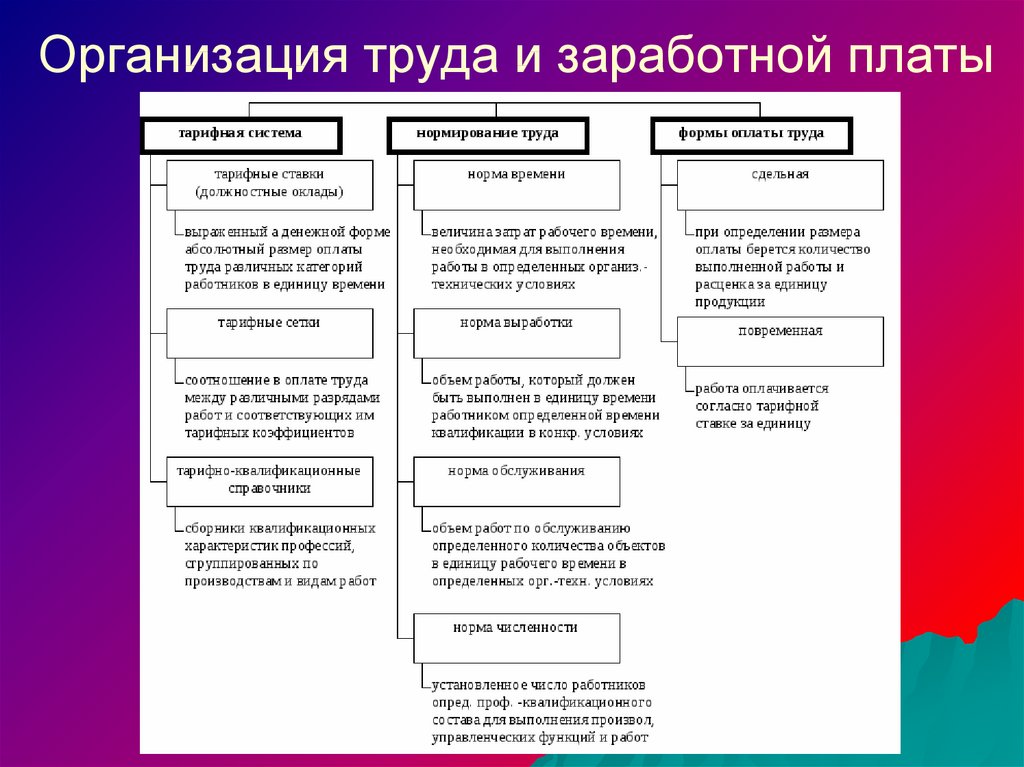 Управление трудом и заработная плата