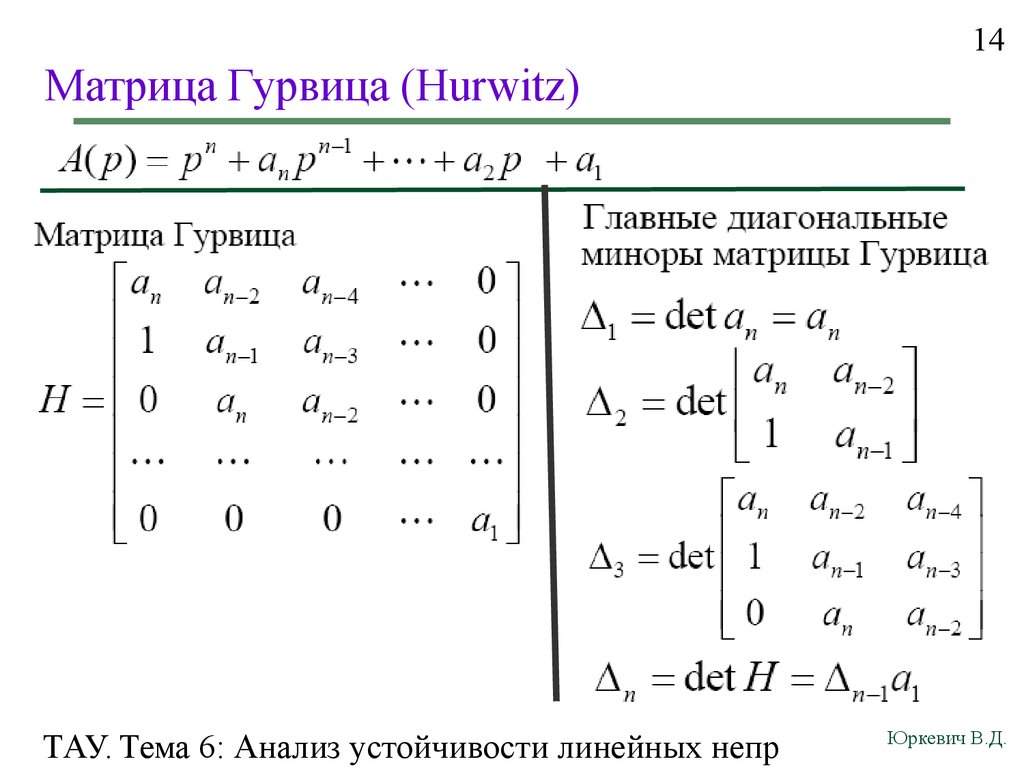 Система 4 порядка. Матрица Рауса Гурвица. Критерий Гурвица для системы 4 порядка. Матрица Гурвица 4 порядка. Матрица Гурвица для 2 степени.