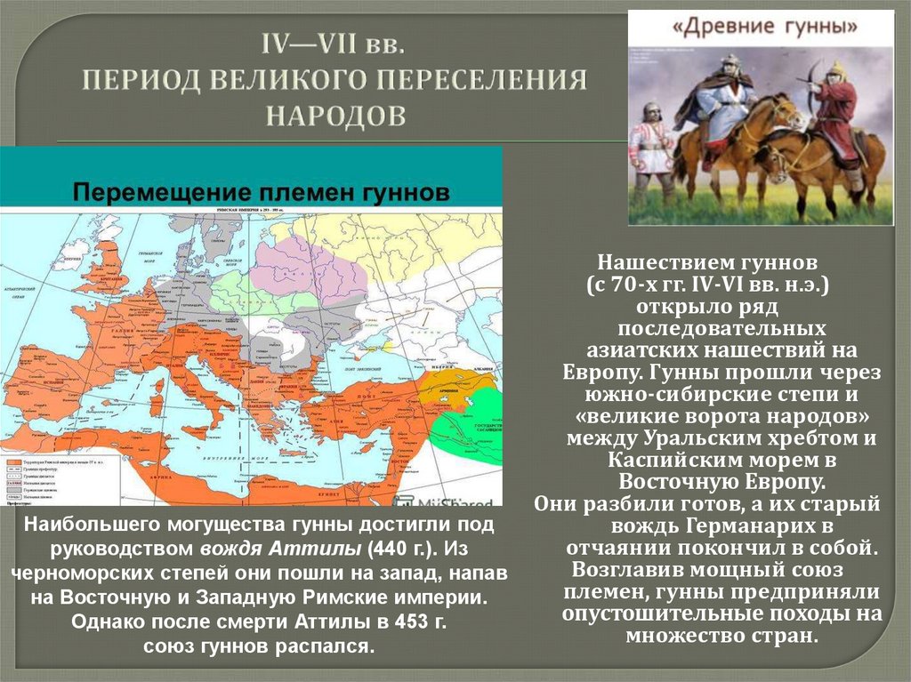 Великое переселение народов и славяне