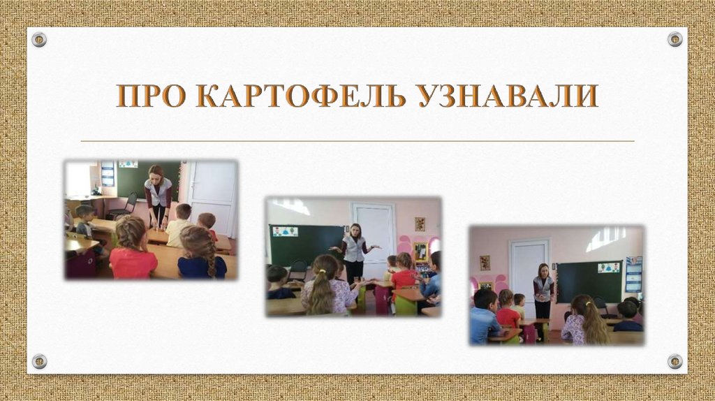 ПРО КАРТОФЕЛЬ УЗНАВАЛИ