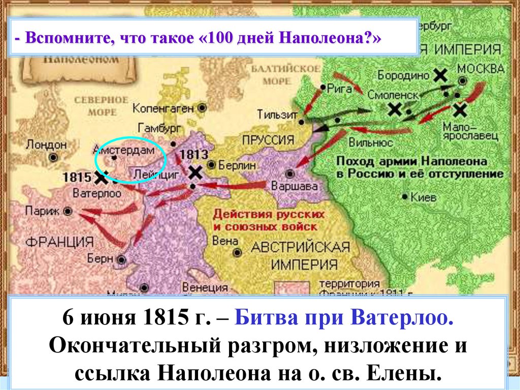 Битва при ватерлоо карта