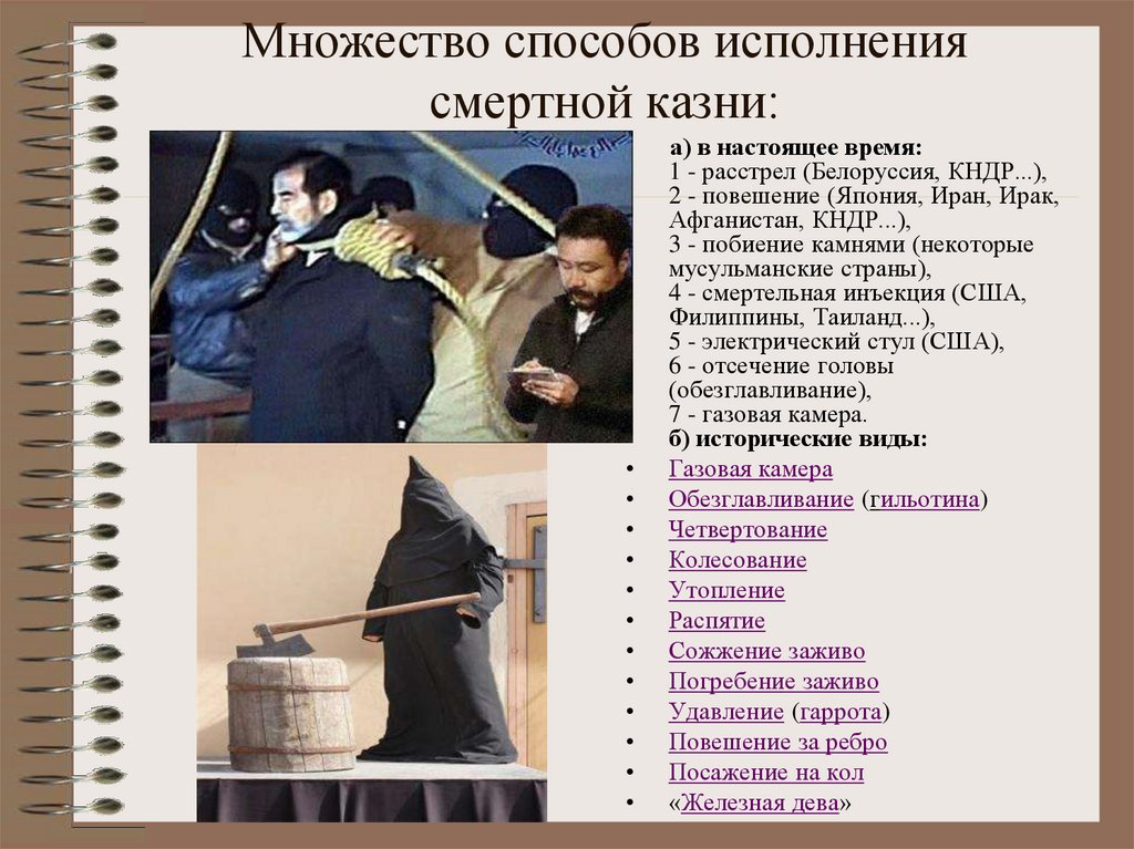 Какая в белоруссии смертная казнь настоящее время. Способы смертной казни в России. Современные способы смертной казни.