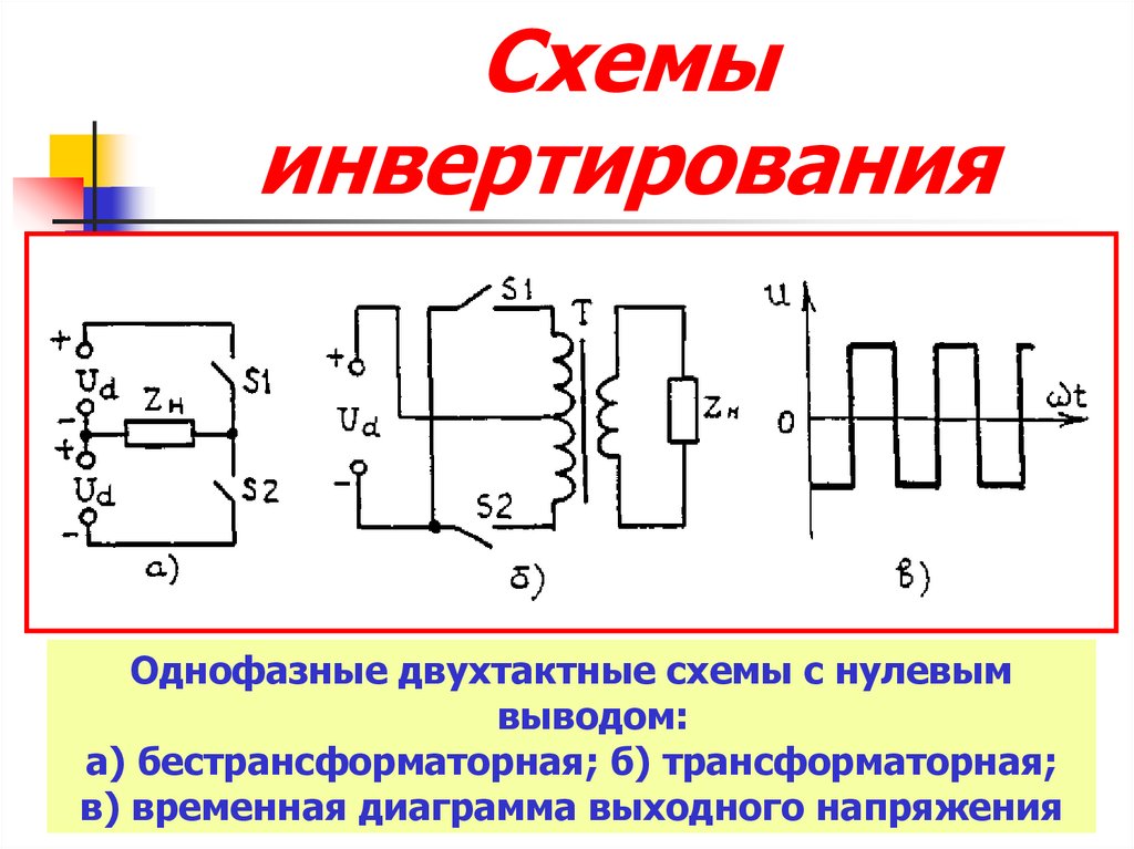 Инвертирование. Схема инвертирования. Двухтактная схема. Элемент инвертирования схема. Схема инвертирования напряжения.