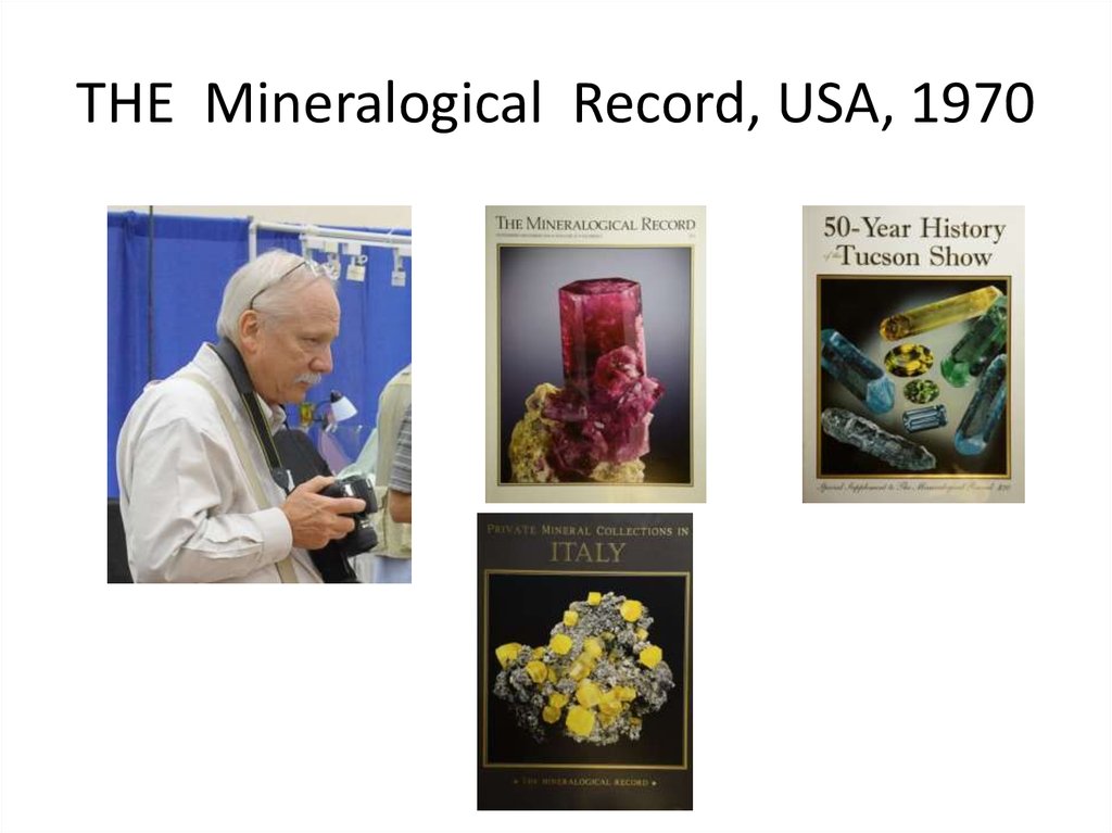 THE Mineralogical Record, USA, 1970