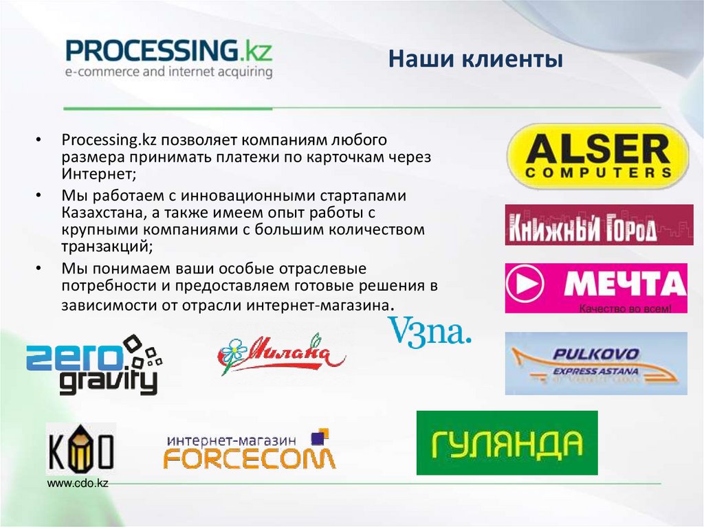 Processing kz. Как принимать платежи.