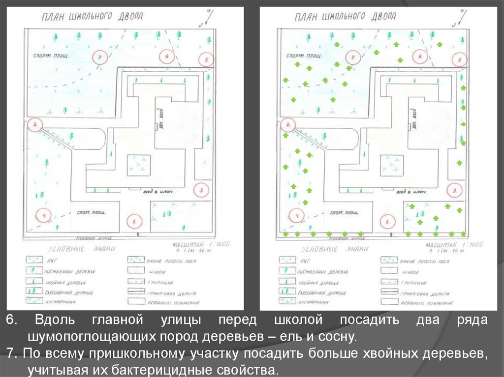 Составить план школы