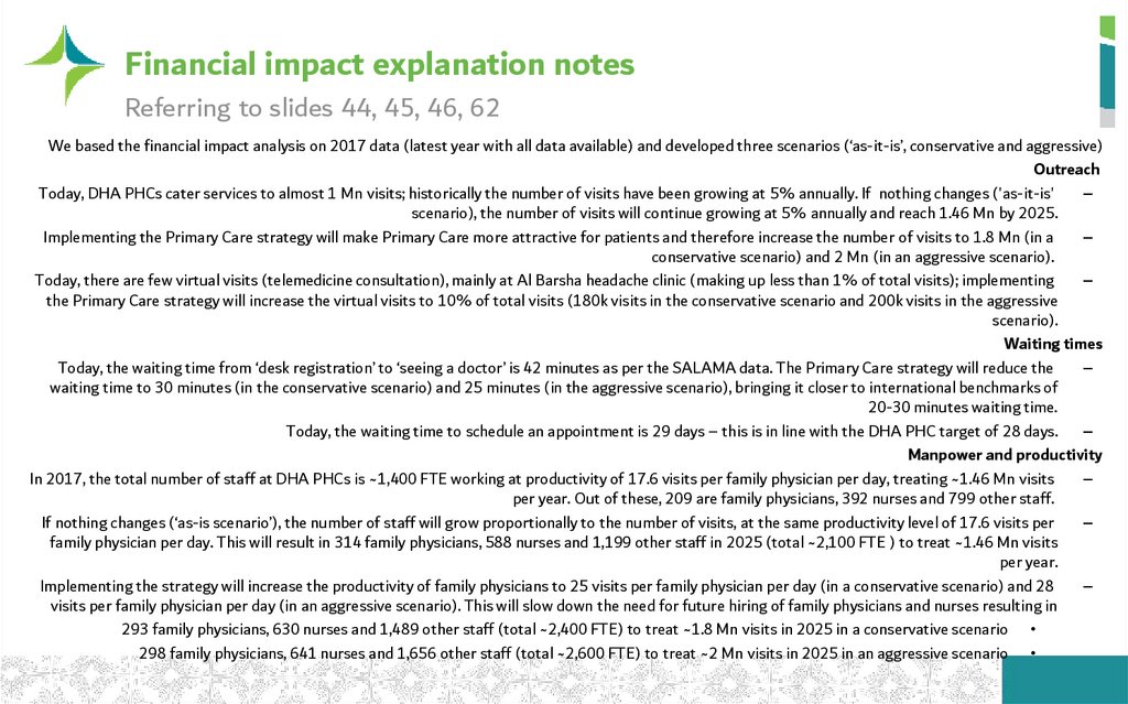 Financial impact explanation notes