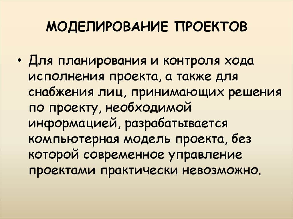 Моделирование это презентация