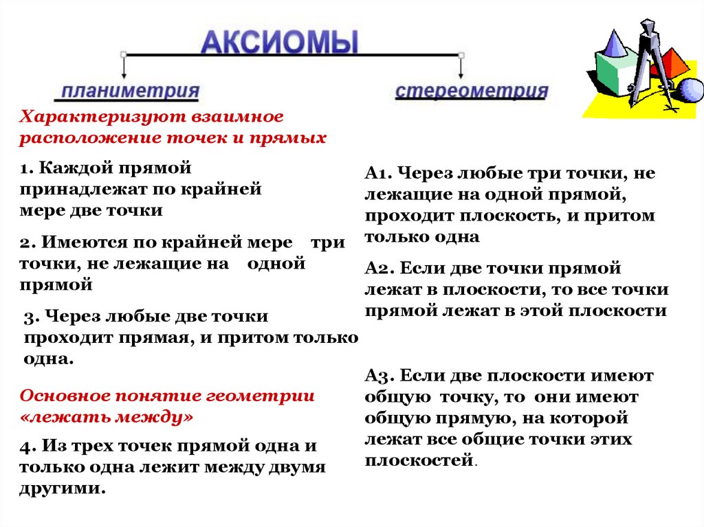 Две меры. Каждой прямой принадлежит по крайней мере две точки. Каждой прямой принадлежит по крайней мере две точки рисунок. Аксиома каждой прямой принадлежит по крайней мере 2 точки. 1. Каждой прямой принадлежит по крайней мере две точки..