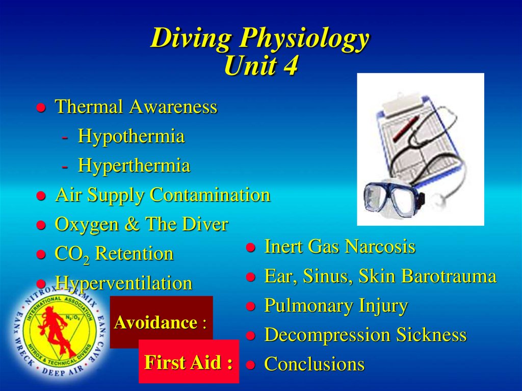 Diving Physiology Unit 4