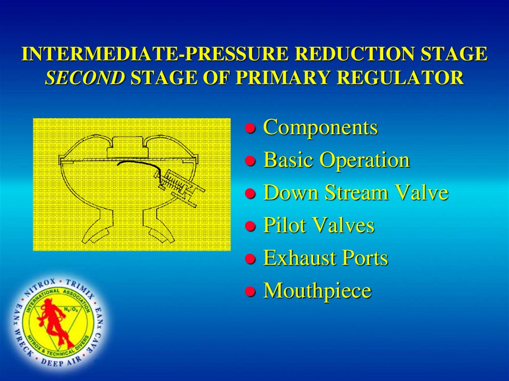 INTERMEDIATE-PRESSURE REDUCTION STAGE SECOND STAGE OF PRIMARY REGULATOR