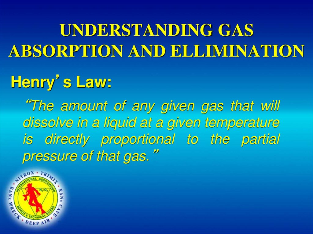 UNDERSTANDING GAS ABSORPTION AND ELLIMINATION