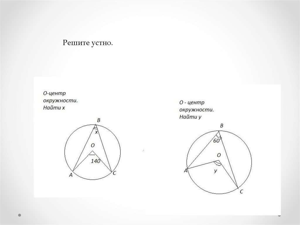 Проект по теме центральные и вписанные углы