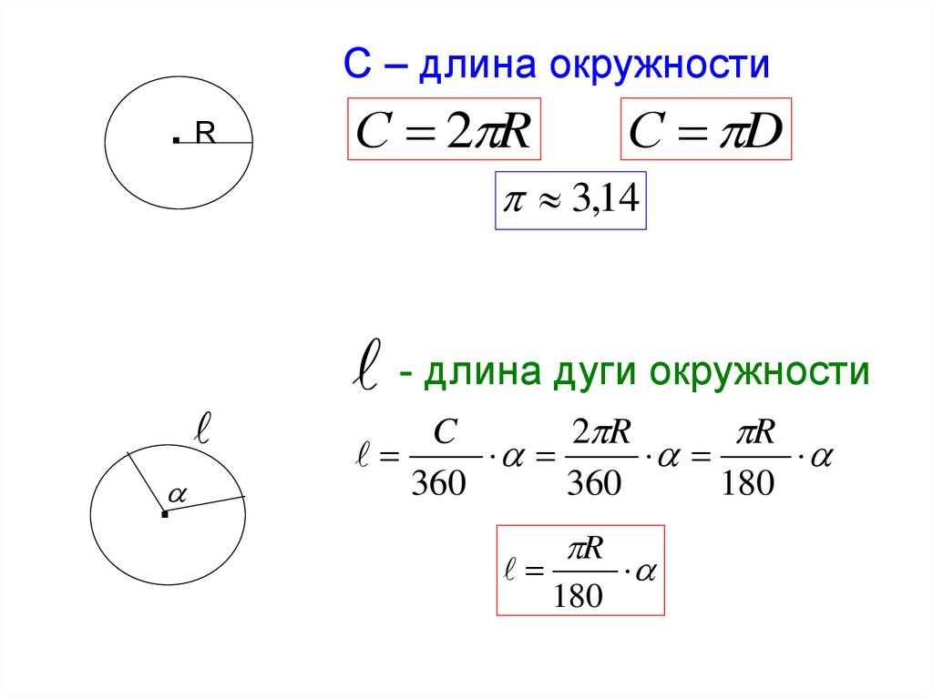 Площадь круга s найти c. Формула нахождения длины дуги окружности. Длина дуги окружности формула. Формула нахождения длины большей дуги окружности. Формула для вычисления длины дуги окружности.