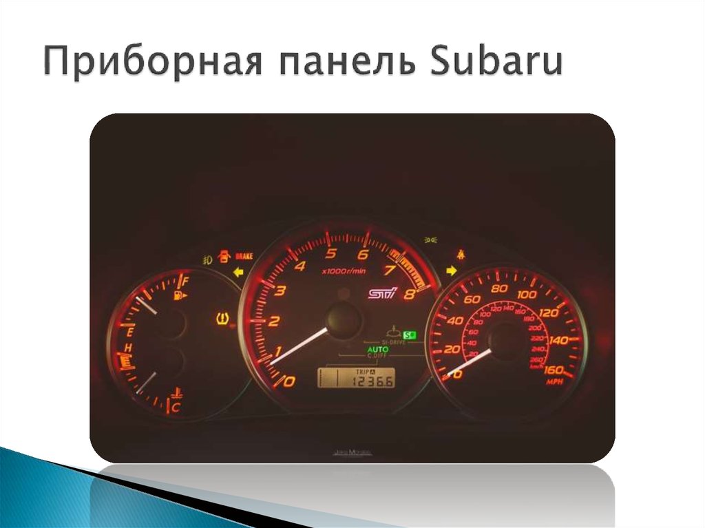 Приборная панель Subaru
