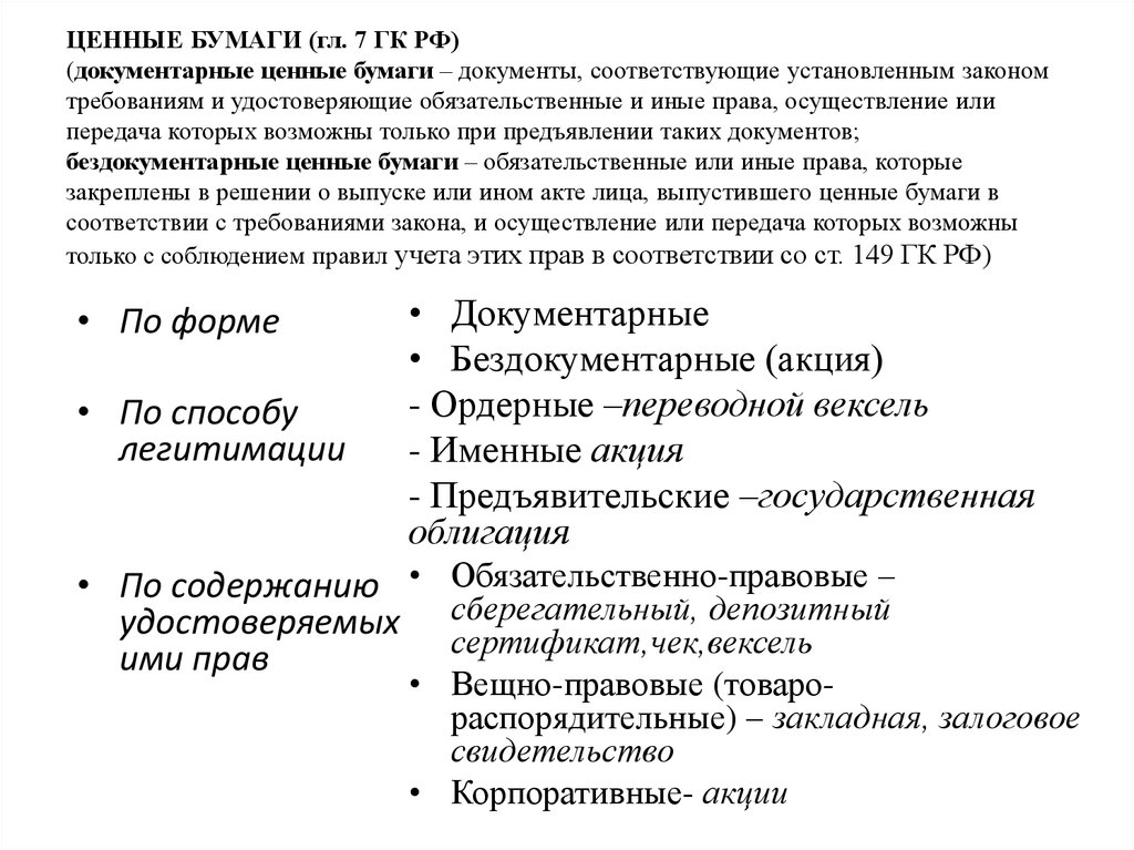 Ценные бумаги кодекс. Виды ценных бумаг в гражданском праве. Ценные бумаги как объекты гражданских прав виды ценных бумаг. Ценные бумаги виды ценных бумаг по гражданскому законодательству. Виды ценных бумаг в гражданском праве таблица.