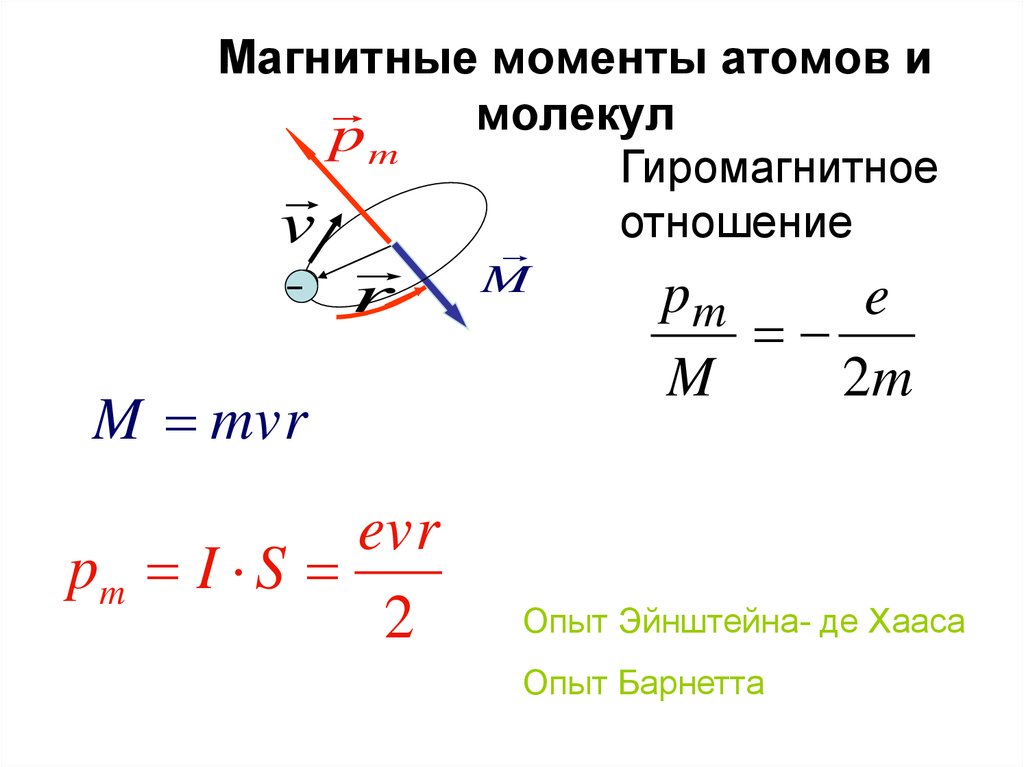 Магнитный момент величина