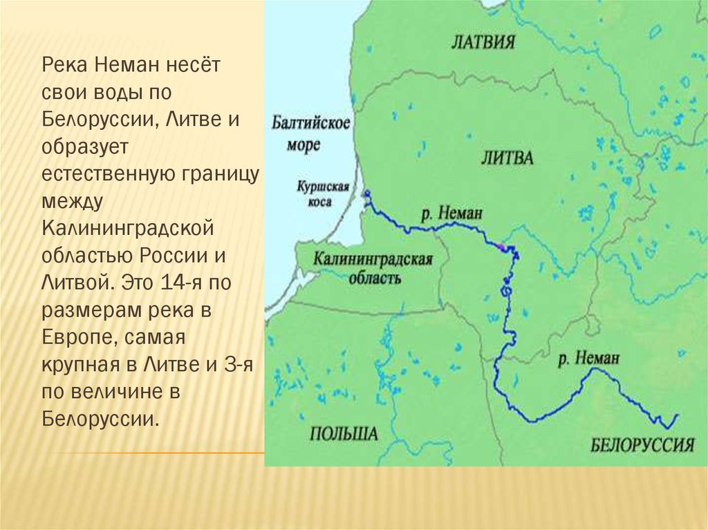 Какая река разделяет западную и восточную. Река Неман на карте. Бассейн реки Неман. Река Неман Литва. Карта бассейна реки Неман.