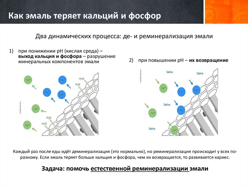 Муаровый рисунок поверхностного слоя эмали обусловлен