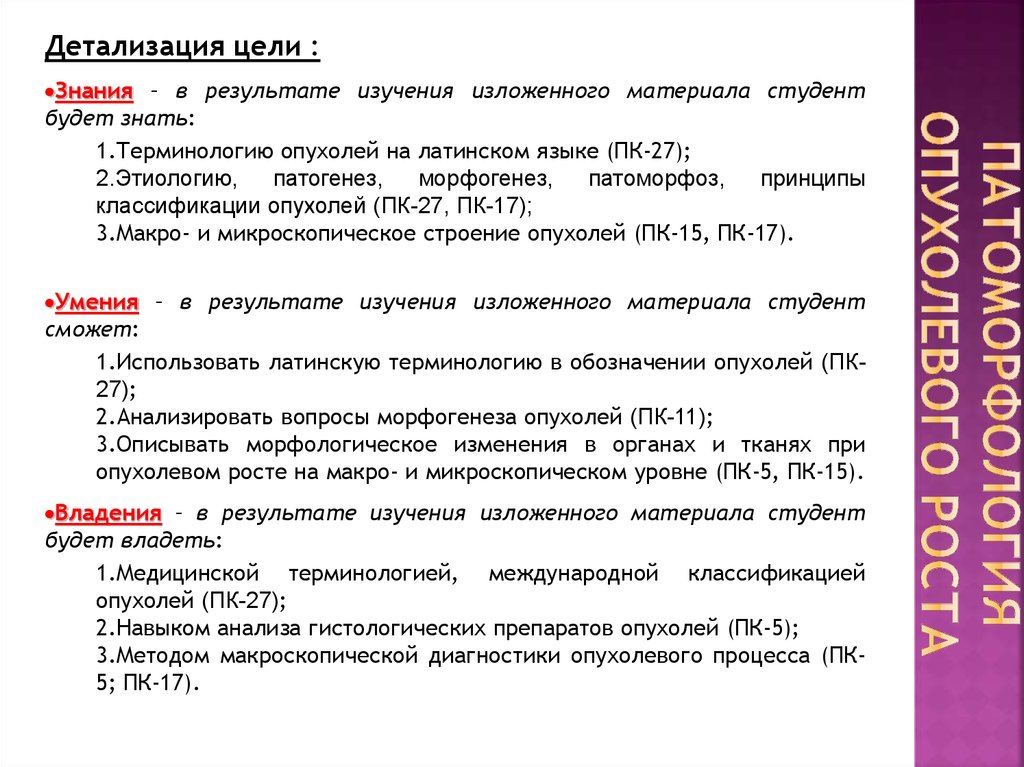 Патофизиология опухолевого роста презентация