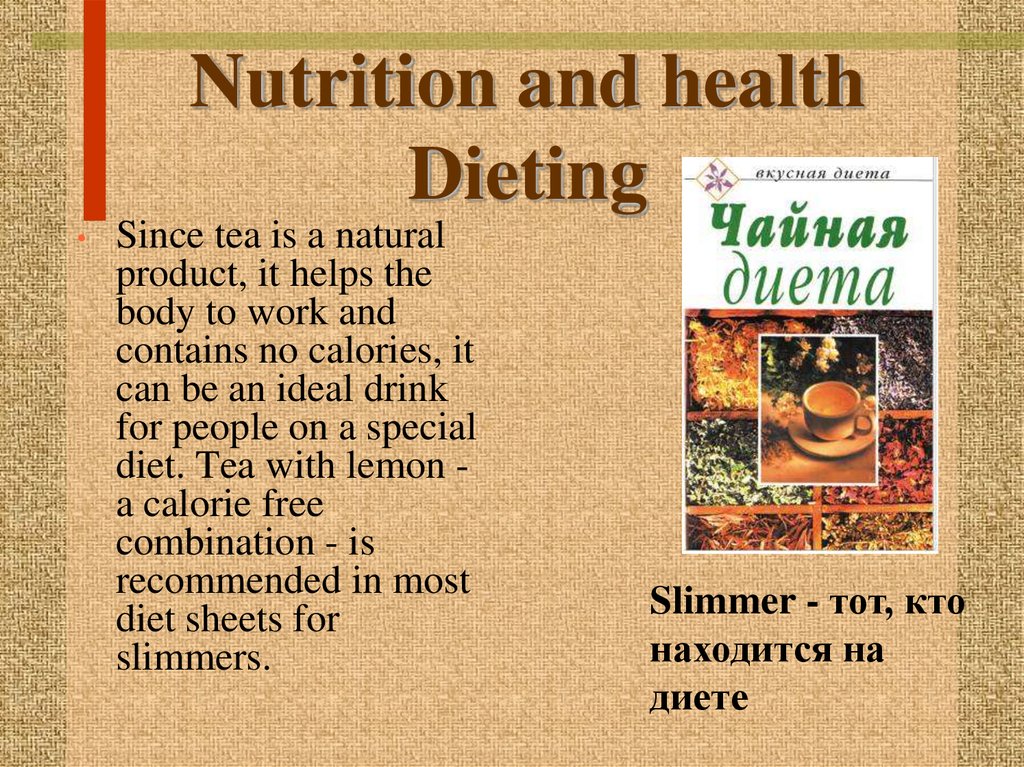 Nutrition and health Dieting