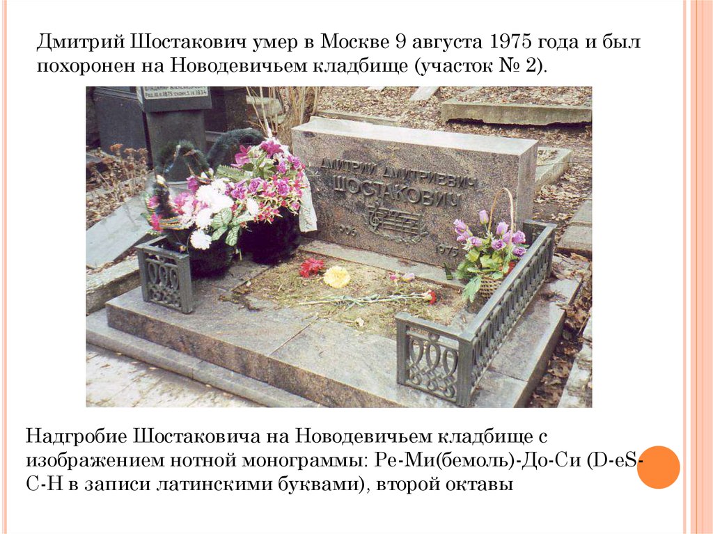 Умер или умир. Шостакович причина смерти.