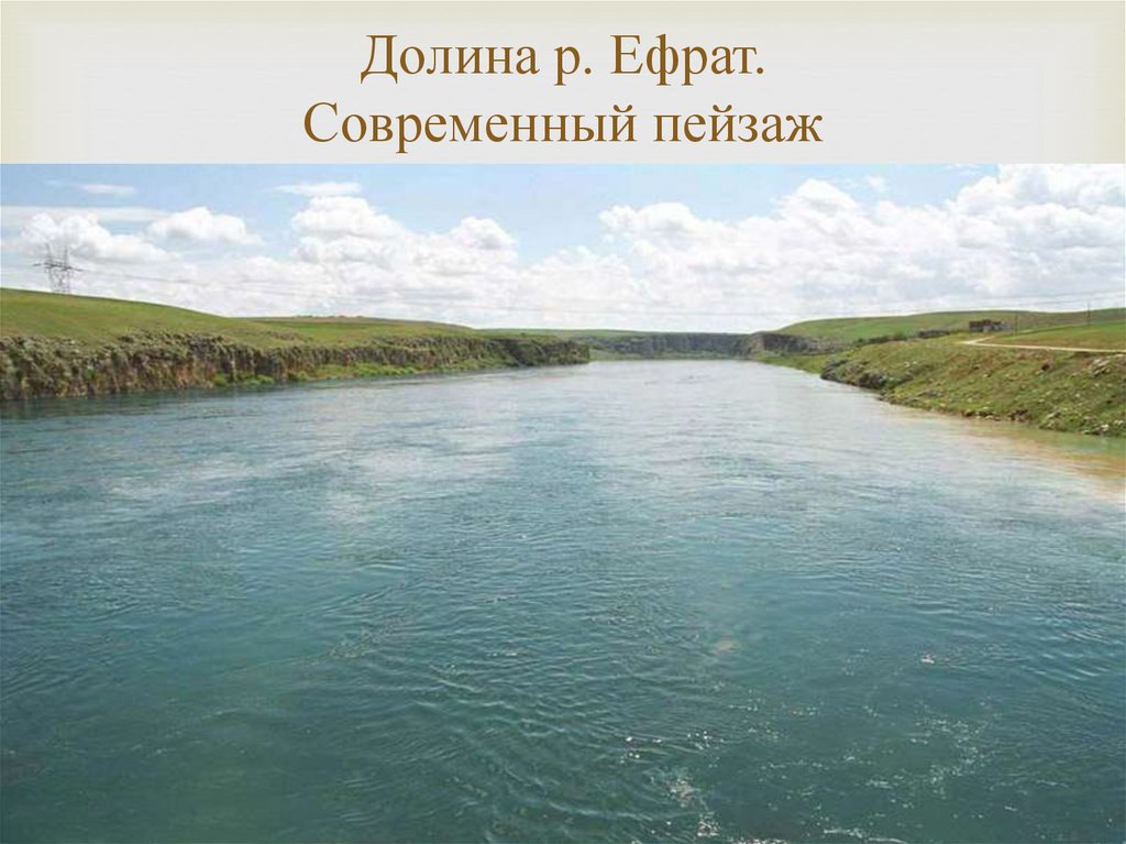Долина р. Ефрат. Современный пейзаж