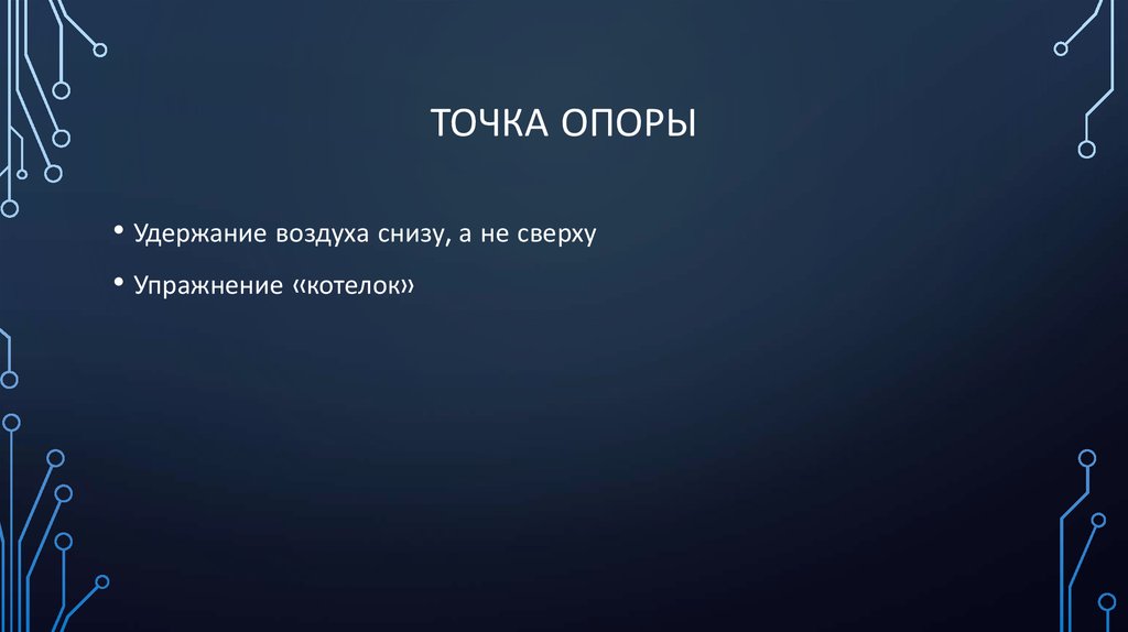 ТОЧКА ОПОРЫ
