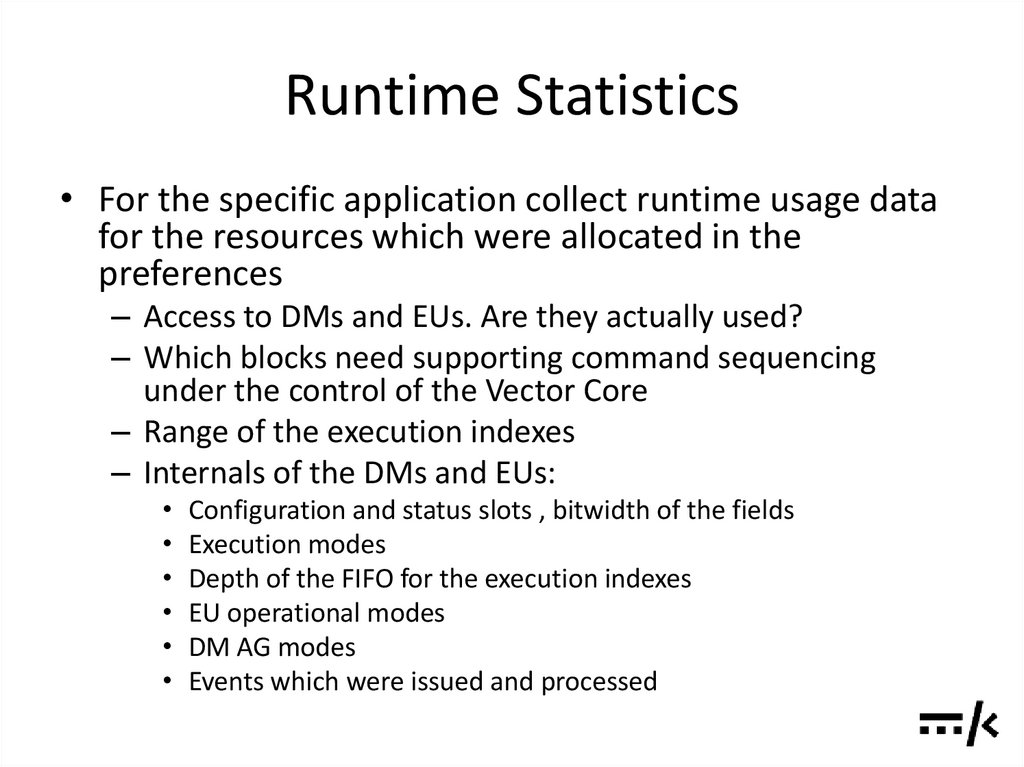 Runtime Statistics