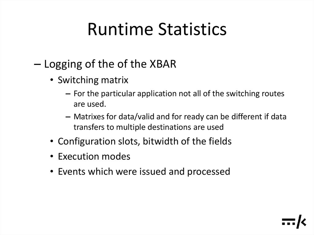 Runtime Statistics