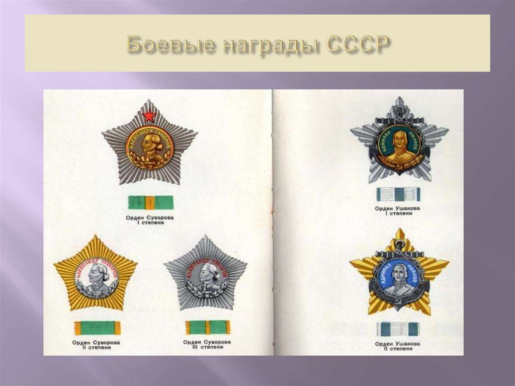 Боевые награды СССР