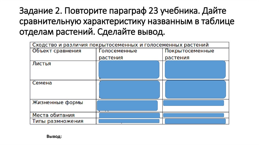 Повторить параграф