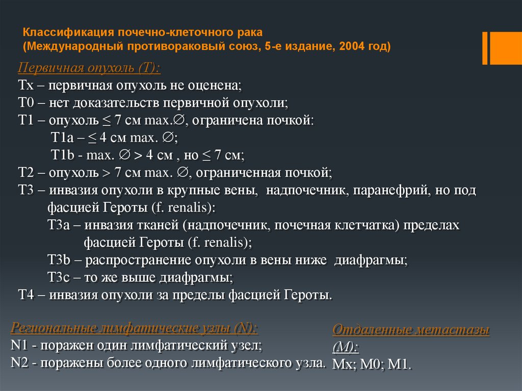 Классификация почек. Международный Раковый Союз. Международная классификация опухолей почки. Международный противораковый Союз. Классификация почек номер один.