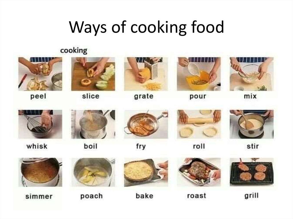 Ways of cooking food