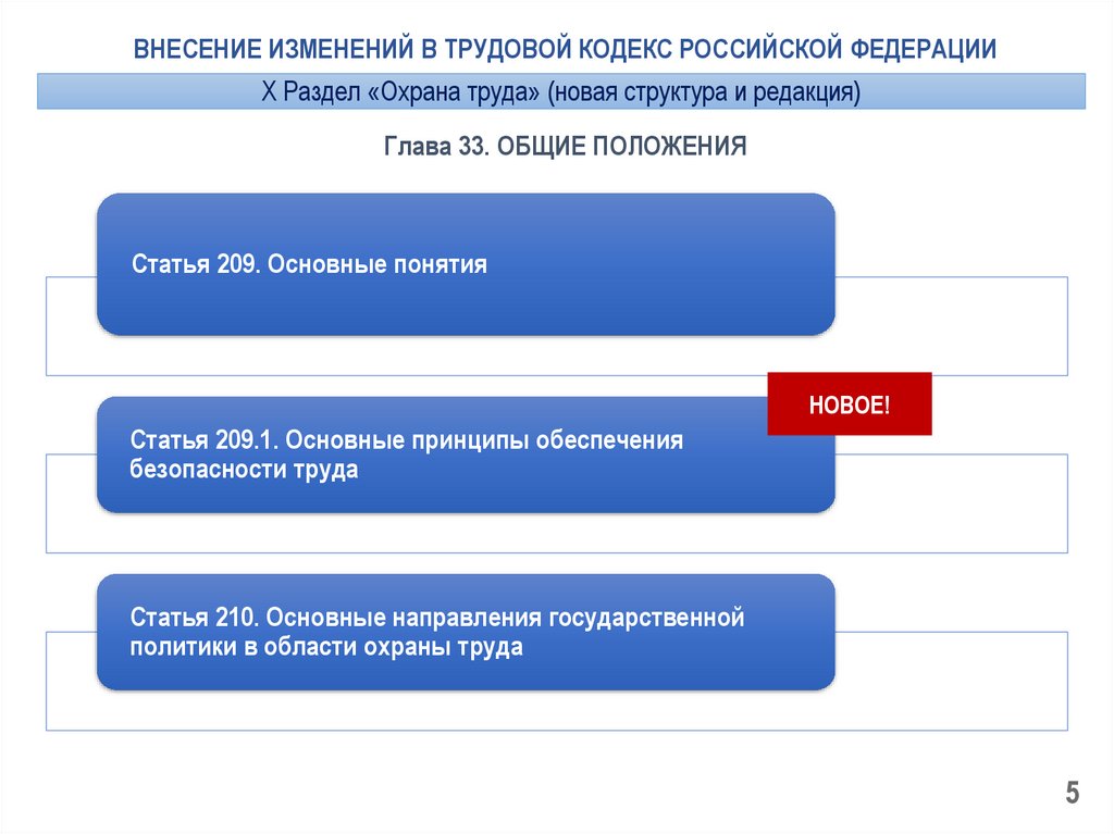 Новая редакция тк. Внесены поправки в трудовой кодекс РФ. Структура трудового кодекса РФ. Принципы обеспечения охраны труда РФ 209.1 картинки. Статья 209. Основные понятия.