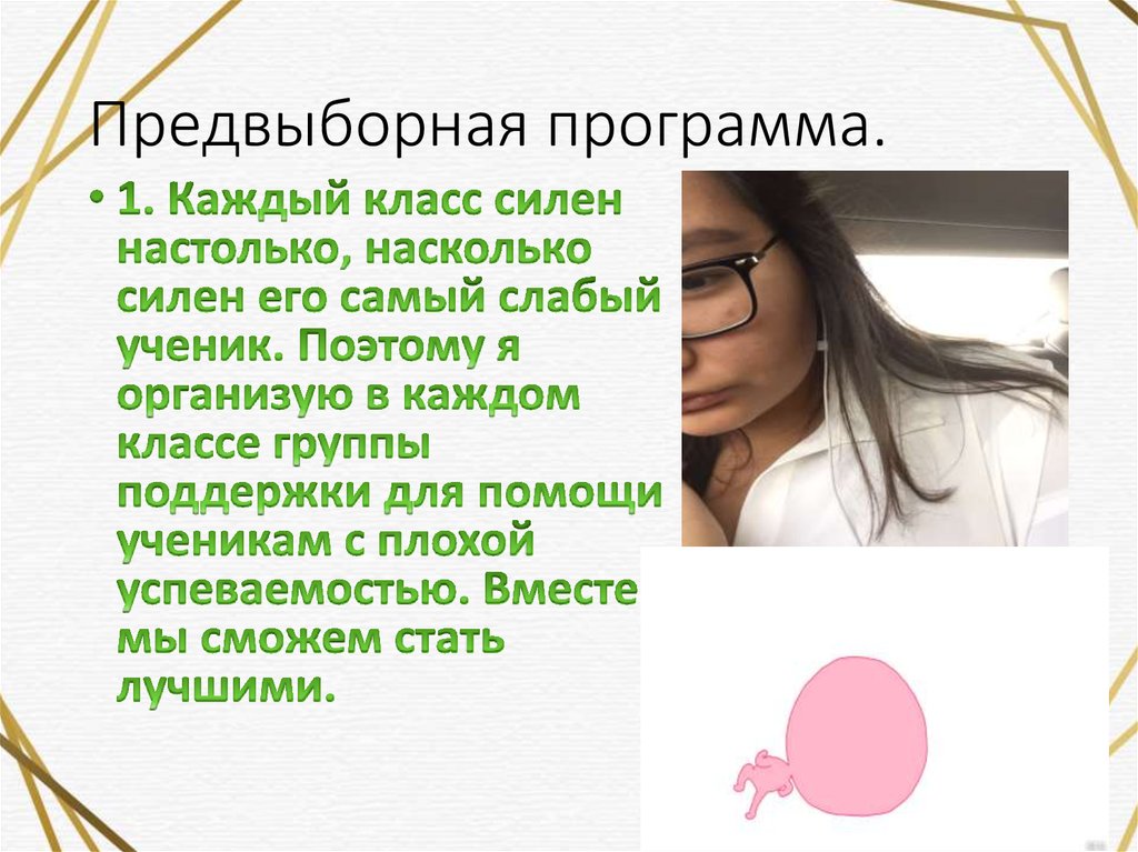 Предвыборная программа.