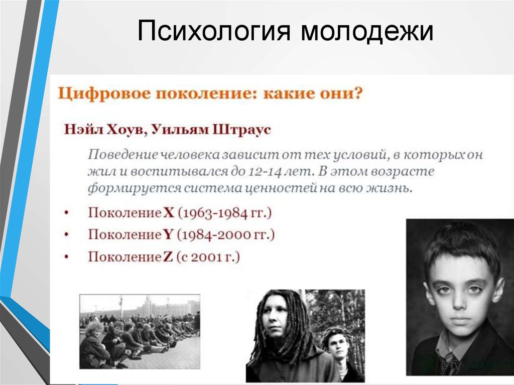 Значение молодого поколения. Психика молодежи. Проект молодежи психология. 4 Поколения молодежи. Знаковые модели в психологии молодежи.