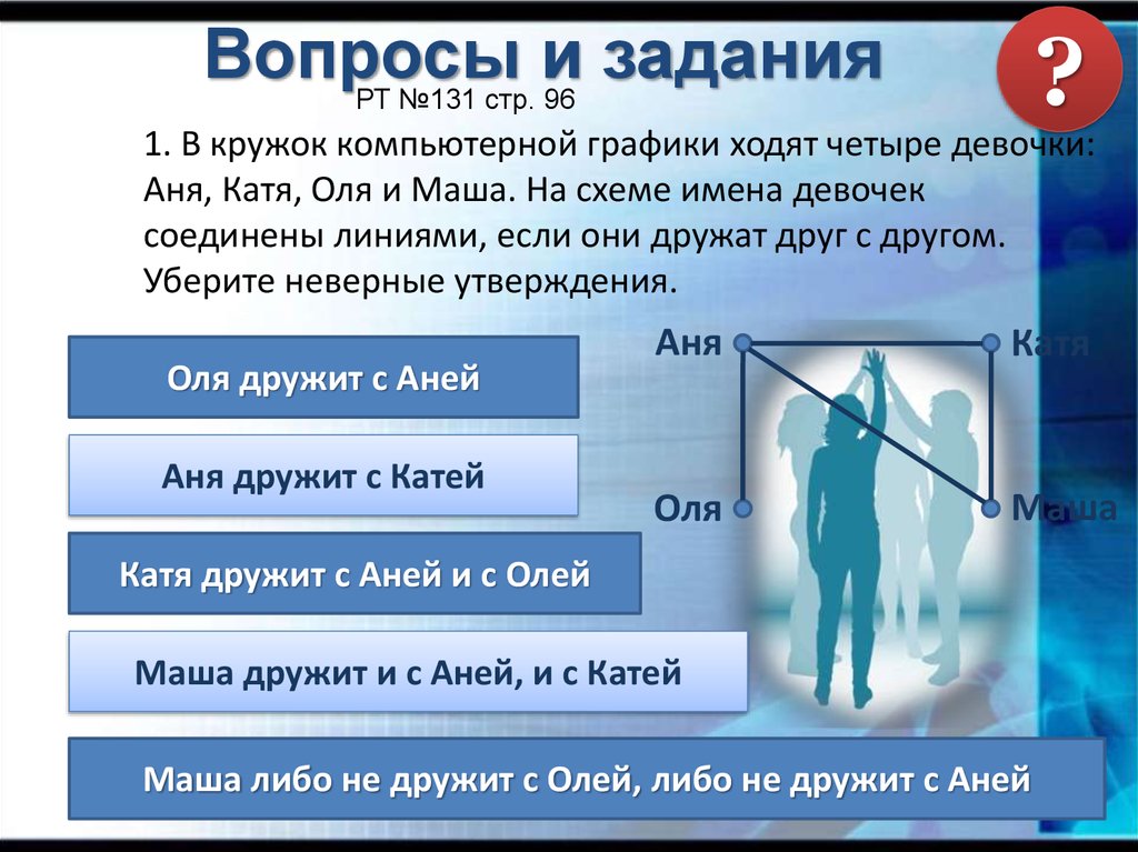 4 ходи. В кружок компьютерной графики ходят четыре девочки. В кружок компьютерной графики ходят четыре девочки Аня. В кружок компьютерной графики ходят четыре девочки Аня Катя Оля. Информатика в кружок компьютерной графики ходят четыре девочки.