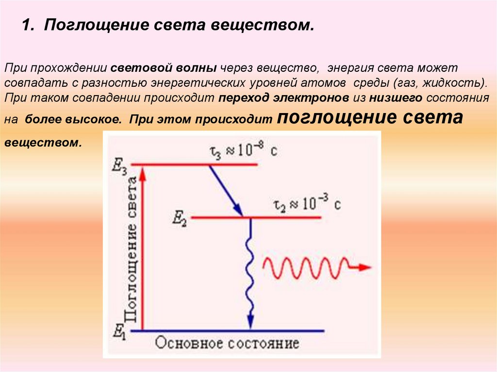 Поглощает световую энергию