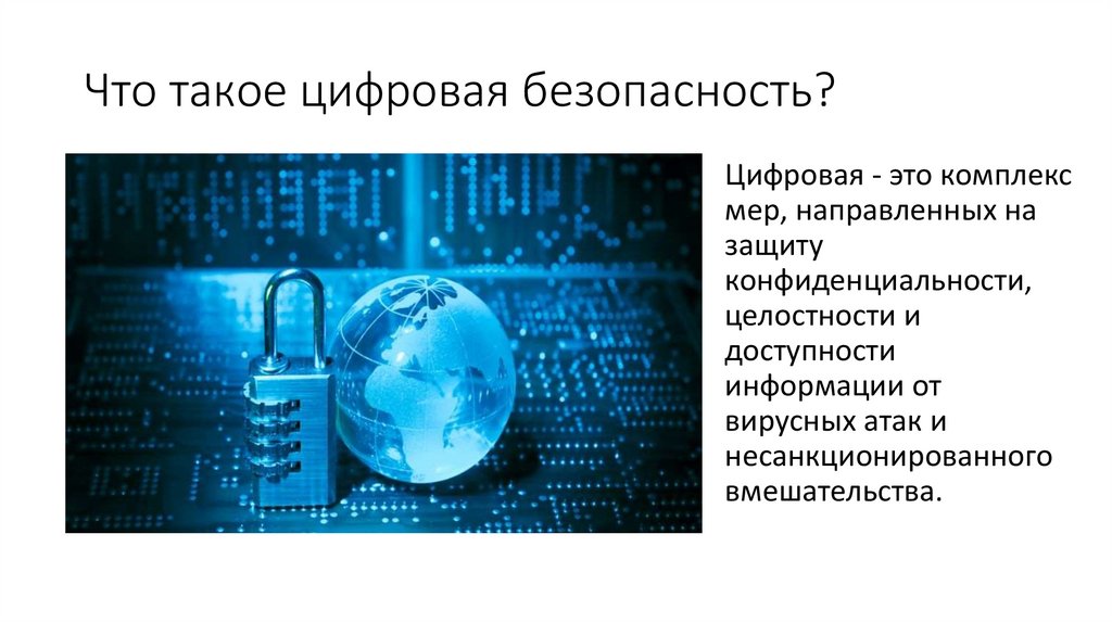 Общие принципы безопасности в цифровой среде презентация