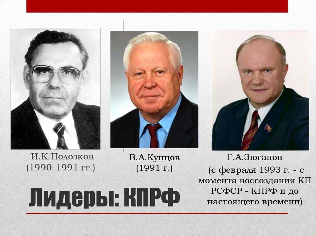 Партии россии 1993