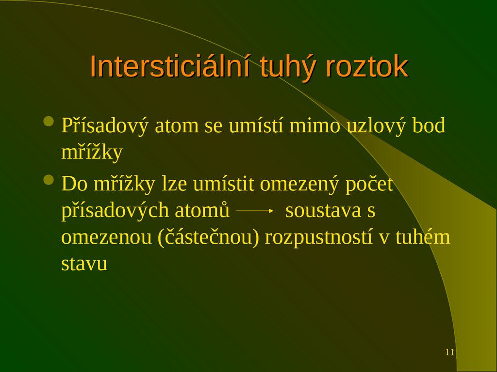 Intersticiální tuhý roztok